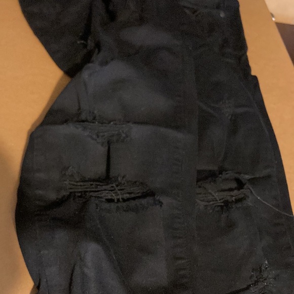 Paige jeans black size 30 distressed style ultra skinny - Picture 7 of 7